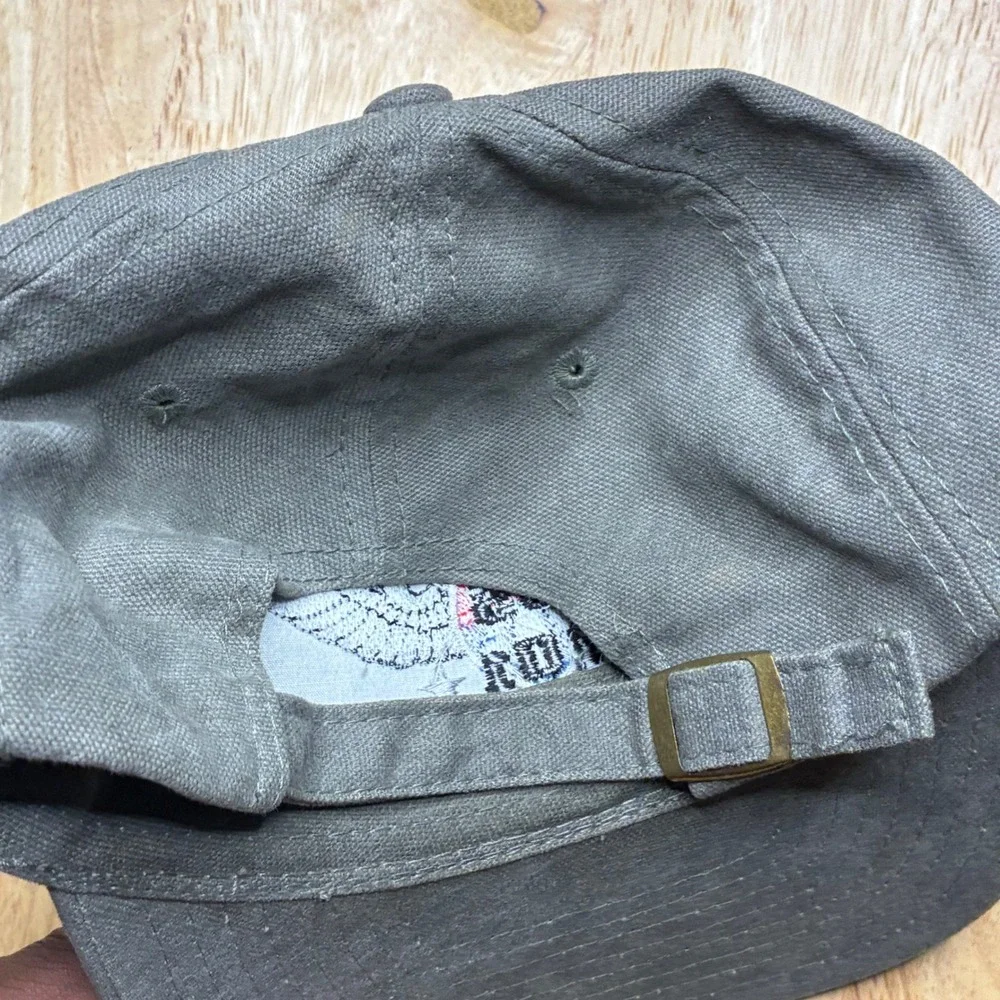 Vintage Y2K US Air Force Hat KC Caps Head Shot Gray Strapback USAF Wings